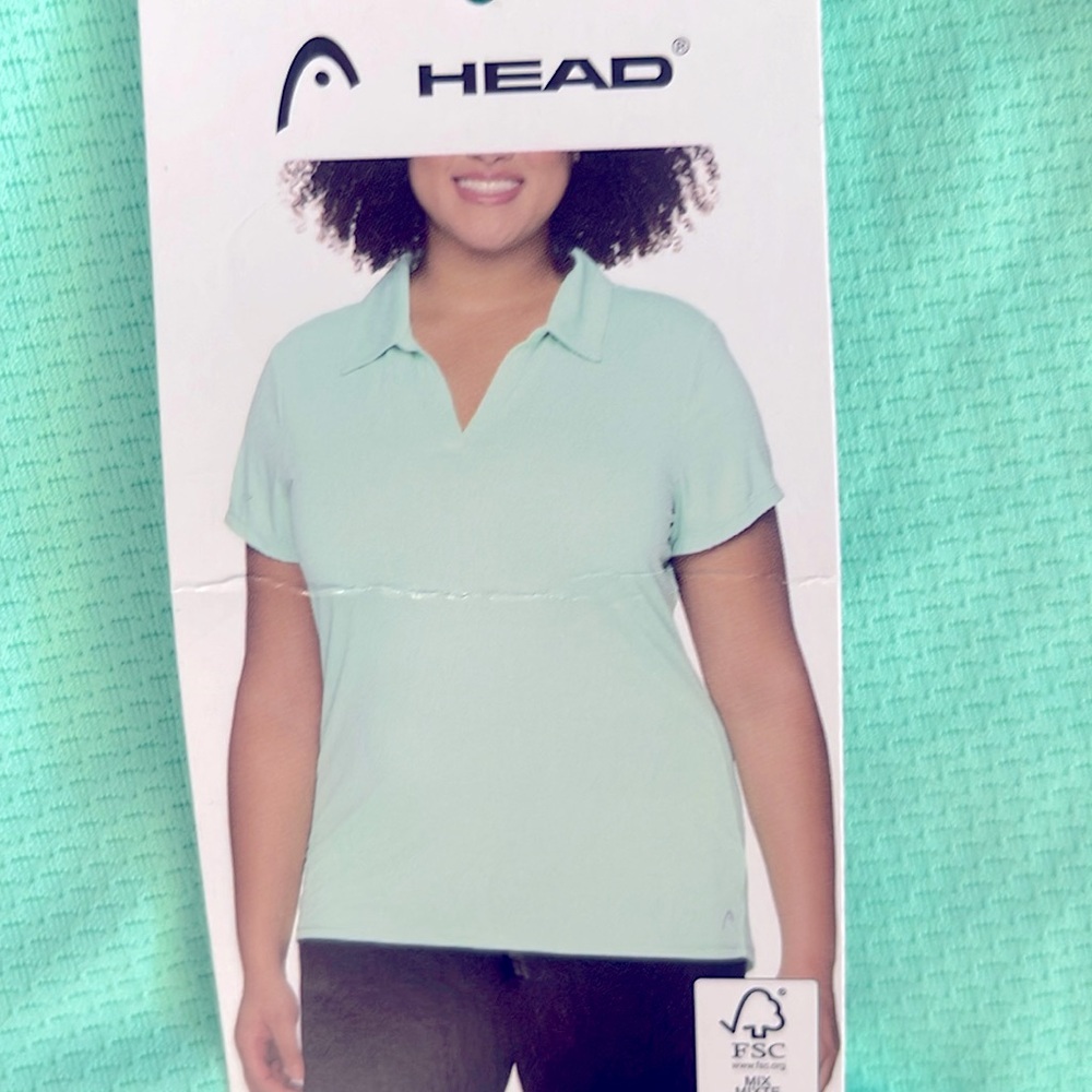 XL:  HEAD Golf shirt mint green
